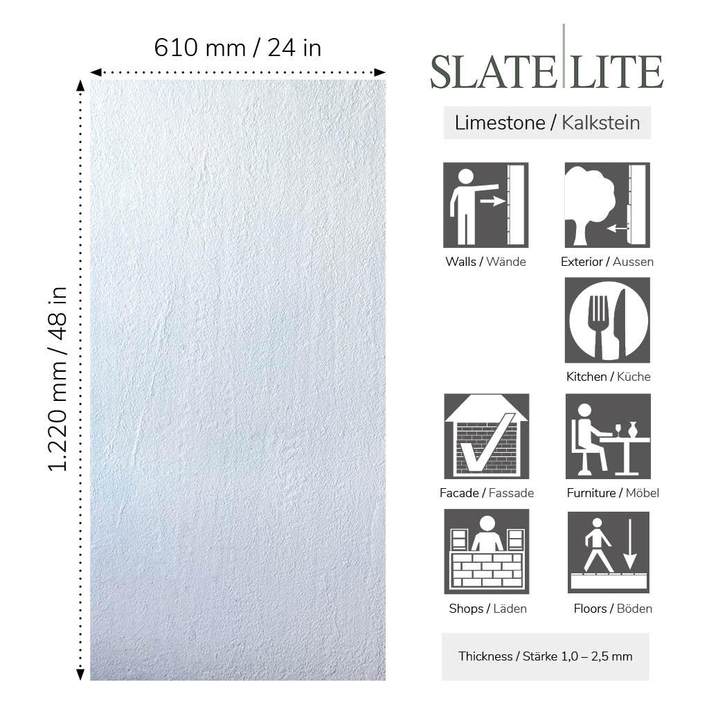 Mosaic Tile USA: Slate-Lite Ice Pearl Pure Stone Veneer