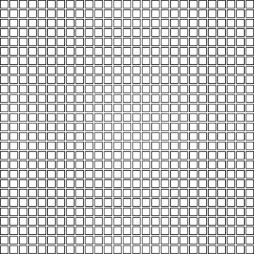 Geometro Solid Squares Chalk Glass Tile