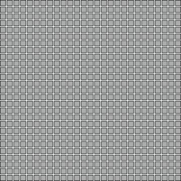 Geometro Solid Squares Frost Glass Tile