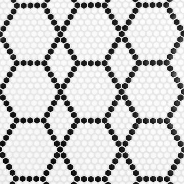 Geometro Classic Tulle, Recycled Glass Tile