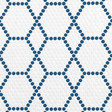 Geometro Coastal Tulle, Recycled Glass Tile