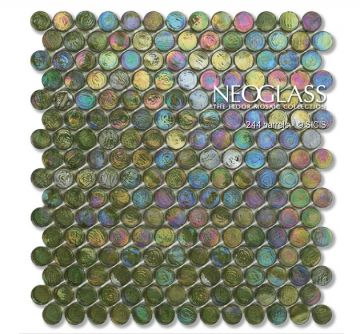 Sicis NeoGlass Iridescent Barrels Tweed 244