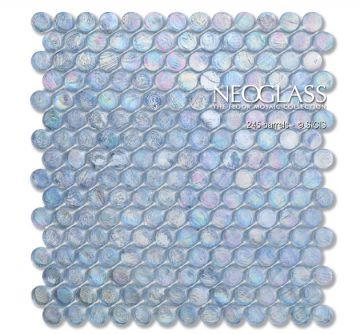 Sicis NeoGlass Iridescent Barrels Cashmere 245