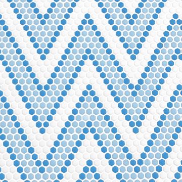 Geometro Coastal Amiens, Recycled Glass Tile