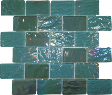 Alttoglass Pacific Aquamarine 2" x 3" Glass Tile