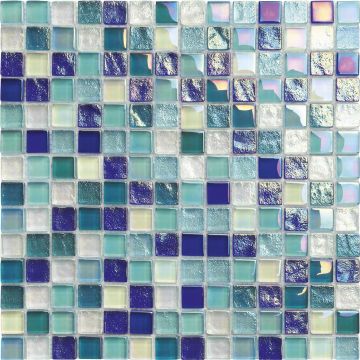 Alttoglass Neptune Blue 1" x 1" Glass Tile