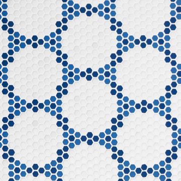 Geometro Coastal Bourges, Recycled Glass Tile