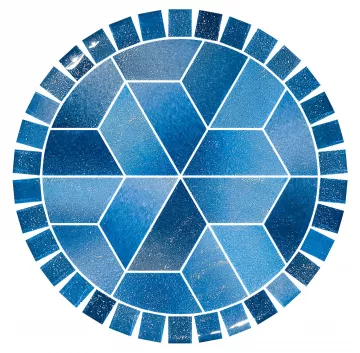 Artistry In Mosaics Crystal Waters Barstool Top Gulf Stream