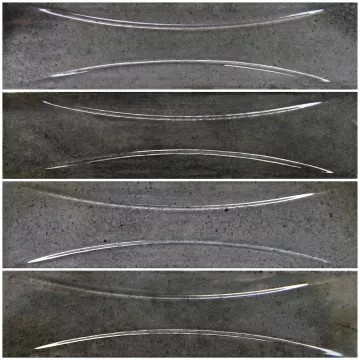 Artistry In Mosaics Porcelain Ash Black Relief  3x12