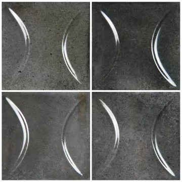 Artistry In Mosaics Porcelain Ash Black Relief  6x6