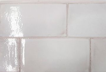 Urbana Bianco Handmade Ceramic Tile 4"x 8"