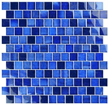 Artistry In Mosaics  Glass Tile Crystal Waters Deep Sea 1x1
