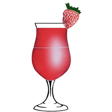 Artistry In Mosaics Drink Daiquiri Porcelain Pool Design 8" x 4"