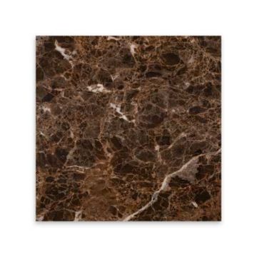 Hand Cut Emperador Dark Marble Stone Tile  1/2 lb