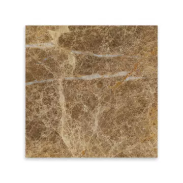 Hand Cut Emperador Light Marble Stone Tile 1/2 lb