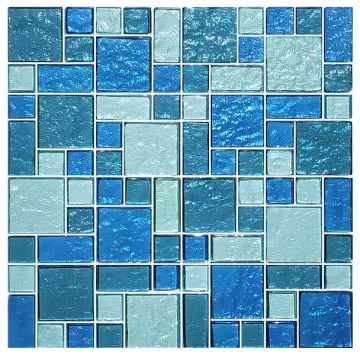 Artistry In Mosaics Glass Tile Galaxy Blue Blend Mixed
