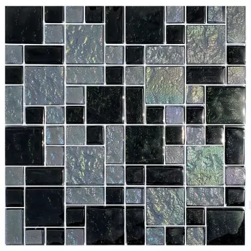 Artistry In Mosaics Glass Tile Galaxy Slate Blend Mixed
