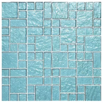 Artistry In Mosaics Glass Tile Galaxy Aquamarine Mixed