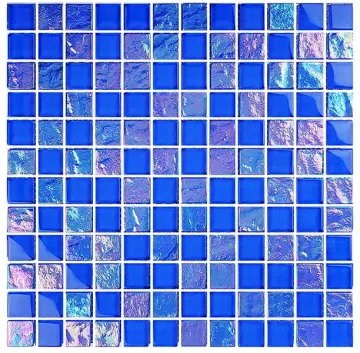 Artistry In Mosaics Glass Tile Twilight Royal Blue 1x1