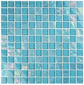 Artistry In Mosaics Glass Tile Twilight Turquoise 1x1