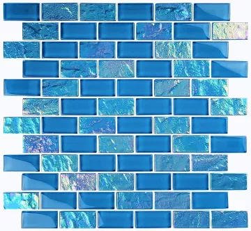 Artistry In Mosaics Glass Tile Twilight Azure 1x2