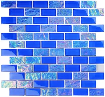 Artistry In Mosaics Glass Tile Twilight Royal Blue 1x2