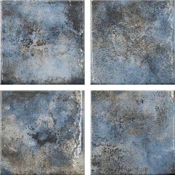 Alttoglass Reef Indigo Ceramic Tile 6" x 6" carton