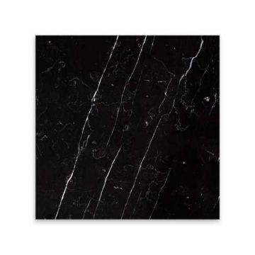 Hand Cut Negro Marquina Marble Stone Tile 1/2 lb