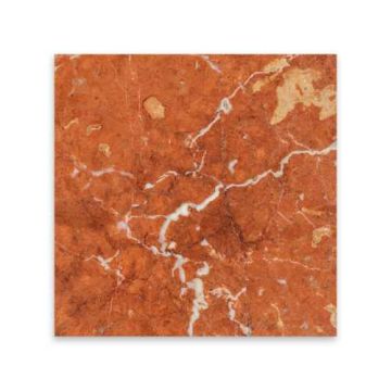 Hand Cut Rojo Alicante Marble Stone Tile 1/2 lb