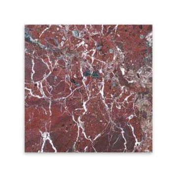 Hand Cut Rosso Levanto Marble Stone Tile 1/2 lb