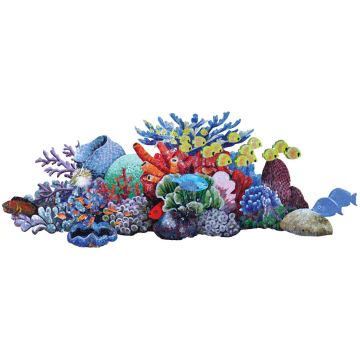 Artistry In Mosaics Reef Scene Porcelain Pool Design 37" x 100"