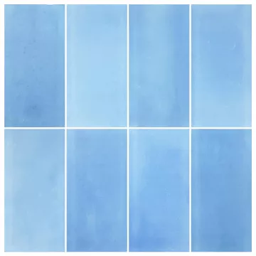 Artistry In Mosaics Glass Tile Sea Glass Tumbled Blue 3x6