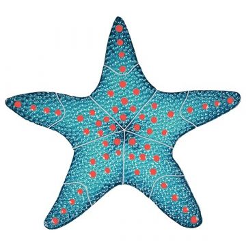 Artistry In Mosaics Starfish Aqua Porcelain Pool Design 5"