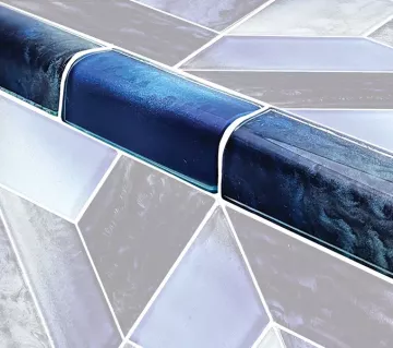 Artistry In Mosaics Glass Tile Dimension Dusk Trim