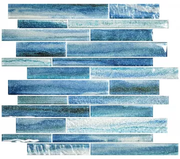 Artistry In Mosaics Glass  Tile Coastal Sands Tidal Blue