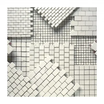 Sicis Bianco Antico Marble Polished 5/8" x 5/8"