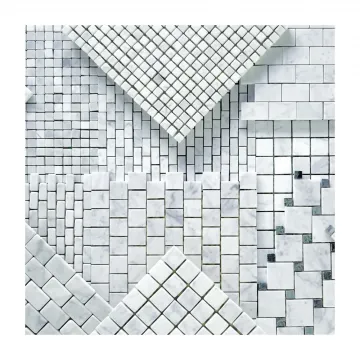Sicis Bianco Carrara Marble Polished 5/8" x 5/8"