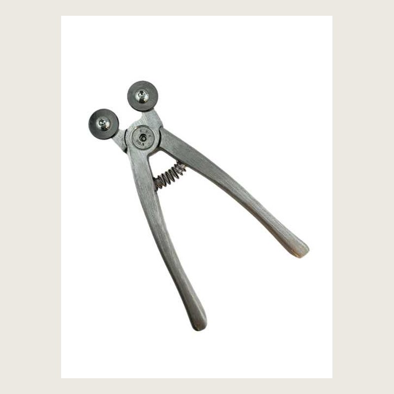Aluminum carbide wheeled nippers for glass and smalti mosaic cutting