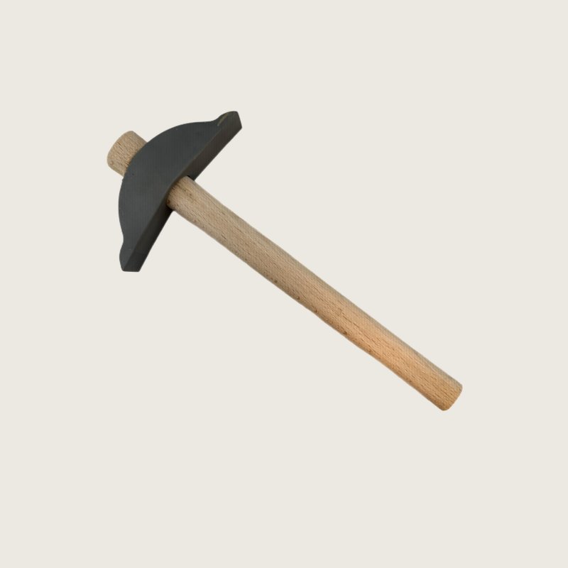 Italian traditional mosaic hammer 750 g with dual carbide and steel heads