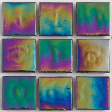 Huron Onyx Iridescent Glass Tile