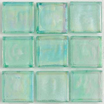 Huron Peridot Iridescent Glass Tile