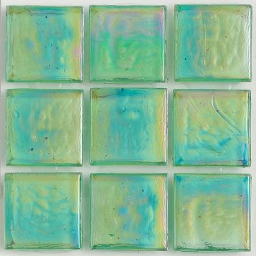 Huron Malachite Iridescent Glass Tile
