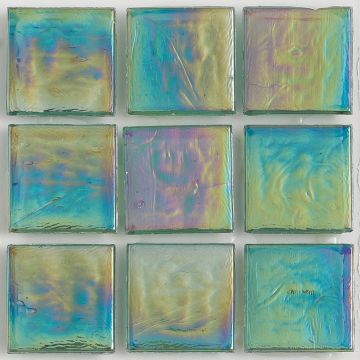 Huron Moldavite Iridescent Glass Tile