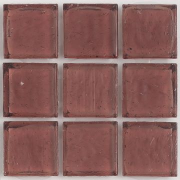 Huron Garnet Clear Glass Tile