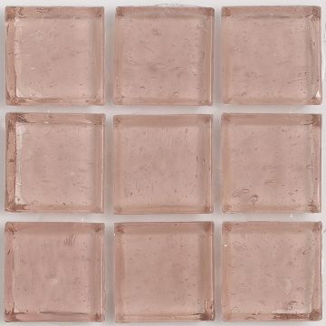 Huron Rose Quartz Clear Glass Tile