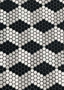 Geometro Classic Bordeaux, Recycled Glass Tile