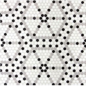 Geometro Classic Lyon, Recycled Glass Tile