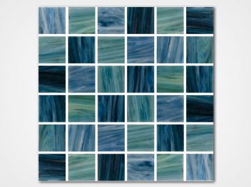 Aquabella North Seas Irish 1x1 Glass Tile