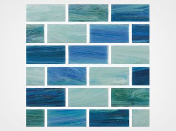 Aquabella North Seas Celtic 1x2 Glass Tile