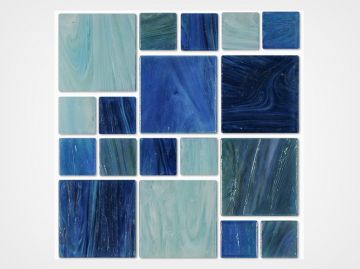 Aquabella North Seas Celtic Pattern Glass Tile